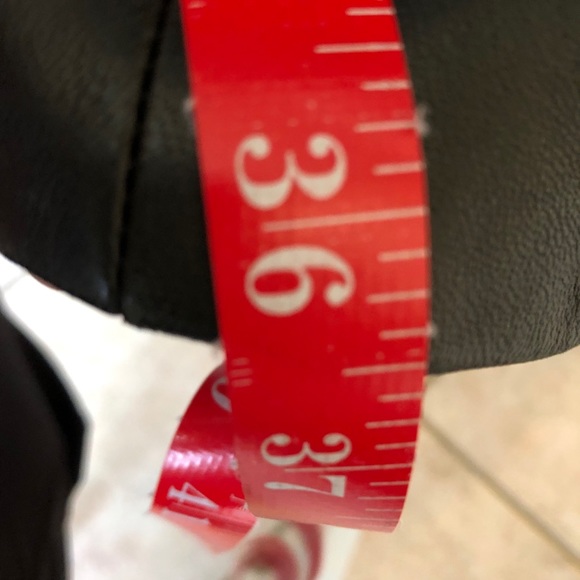 ANN TAYLOR Leather Coat, Black, Sz S, EUC - Picture 9 of 9